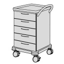 SCHMITZ varimed ® Verband- und Behandlungswagen, Breite 600 mm, Höhe 1100 mm - verschiedene Modelle