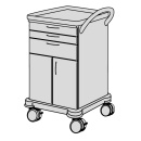 SCHMITZ varimed ® Verband- und Behandlungswagen, Breite 600 mm, Höhe 1100 mm - verschiedene Modelle