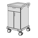 SCHMITZ varimed ® Verband- und Behandlungswagen, Breite 600 mm, Höhe 1100 mm - verschiedene Modelle