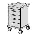 SCHMITZ varimed ® Verband- und Behandlungswagen, Breite 600 mm, Höhe 1100 mm - verschiedene Modelle