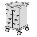 SCHMITZ varimed ® Verband- und Behandlungswagen, Breite 600 mm, Höhe 1100 mm - verschiedene Modelle