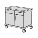 SCHMITZ varimed ® Verband- und Behandlungswagen, Breite 900 mm, Höhe 860 mm - verschiedene Modelle