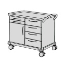 SCHMITZ varimed ® Verband- und Behandlungswagen, Breite 900 mm, Höhe 860 mm - verschiedene Modelle