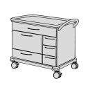 SCHMITZ varimed ® Verband- und Behandlungswagen, Breite 900 mm, Höhe 860 mm - verschiedene Modelle