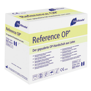 Reference OP-Handschuhe, gepudert, steril, 50 Paar, Gr. 6