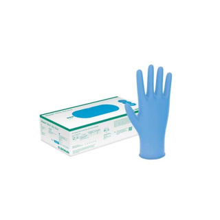 Braun Vasco ® Untersuchungshandschuhe Nitril sky-blue, puderfrei, 100 Stck/Pack - Größe bitte wählen