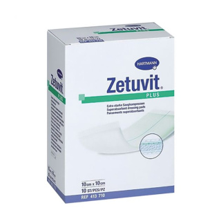Zetuvit ® Plus Saugkompresse 10 x 10cm, 10 Stck, steril