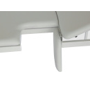 Main-Med Echo- Kardiographie- Untersuchungsliege, Patienten- und Massageliege, Gestell grauweiß, abklappbarem Seitenteil - schwarz- in 65 cm Breite