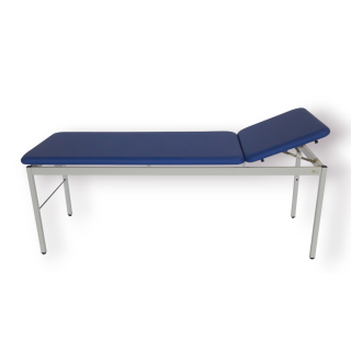Main-Med Untersuchungsliege, Patienten- und Massageliege, Gestell grauweiß - schwarz- in 80 cm Breite