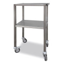 MUNZ Edelstahlwagen /  Instrumententisch, mit 2...