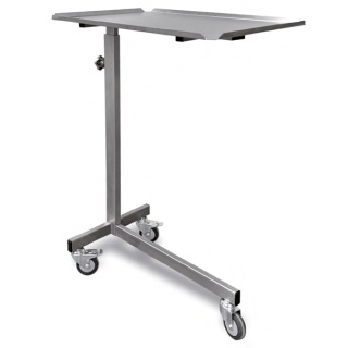 MainMed Instrumentenzureichetisch, 60 x 40 cm Ablage, Höhenverstellung 85-130 cm