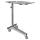 MainMed Instrumentenzureichetisch, 60 x 40 cm Ablage, Höhenverstellung 85-130 cm
