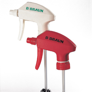 Sprühkopf von Braun für 1000-ml-Flaschen, für Meliseptol , rot