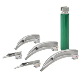 RESQ-Blade Cold Blade Laryngoskop ECO-LED-SET, 6tlg inkl. Tasche