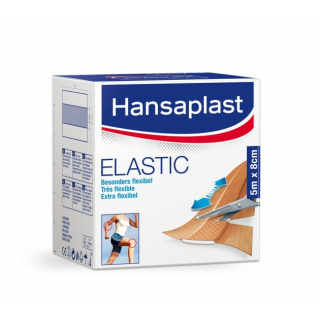 Hansaplast ® Elastic 6 cm x 5 m Rolle - elastischer Wundschnellverband