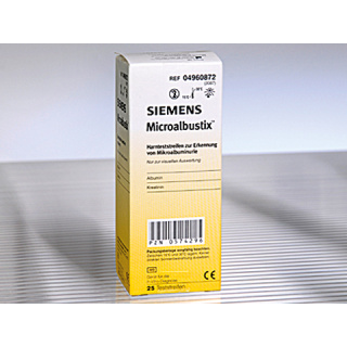 Microalbustix ®, Urintest, semiquantitiver Nachweis einer Mikroalbuminurie, 25 Stck