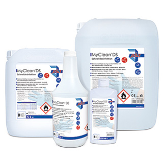 MyClean ® DS Schnelldesinfektion von Flächen, PARFÜMFREI, 500 ml Flasche