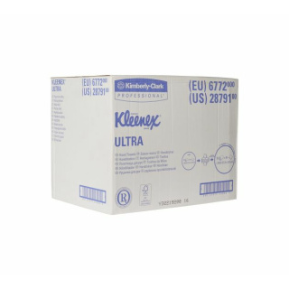 KLEENEX® Ultra Handtücher, Groß, 21,5 x 41,5 cm, interfold, Nr. 6772, 30 x 94 Tücher