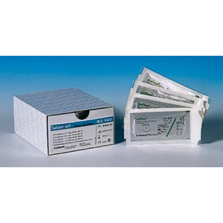 Haut-Nahtset Dafilon, 4 versch. Nadel-Fadenkombinationen, insgesamt 24 Stck (4 x 6 Stck)
