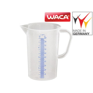 Waca Meßkanne  mit Henkel, Kunststoff, graduiert - verschiedene Größen