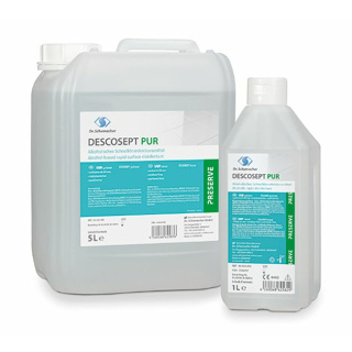 DESCOSEPT PUR, alk. Schnelldesinfektionsmittel für Flächen, 1000 ml - parfümfrei