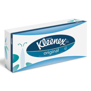 KLEENEX® Kosmetiktücher Standard, weiß, 3-lagig, interfold,  20 x 20 cm, Spenderbox, 12 x 72 Stck