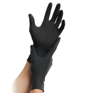 MaiMed® - Nitril Black, Nitril-Handschuhe puderfrei, 100 Stck/Pack Gr. L