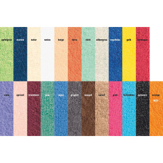 Hockerbezug Frottee,  Durchmesser 40 - 45 cm, bitte Farbe auswählen