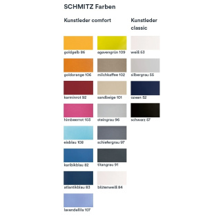 Schmitz Drehhocker mit 5-strahligem Fußkreuz, Bezug classic/comfort *Variation, bitte wählen*