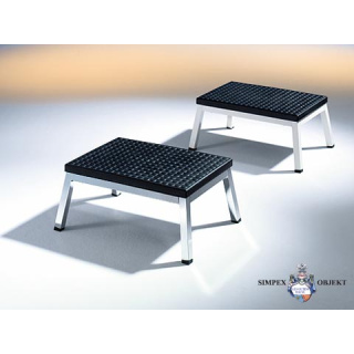 Simpex Sicherheits-Fußauftritt UNO-SECUR Midi gepulvert, Gestell grauweiß, 22 cm Höhe
