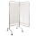 Servocomfort Bettschirm 3-teilig, 204 x 180 cm (BxH), fahrbarer Wandschirm als Sichtschutz