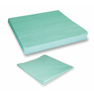 Sterilisationsbögen, Sterikrepp in grün für die Dampf- und Gassterilisation 60 x 60 cm, 60 g/m²,  750 Stck
