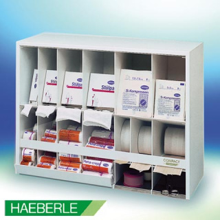 Haeberle Verbandmittelspender COMPACT, weiß - in modernem Design