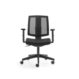 Kombination: Sitzstoff schwarz / Rücken Netz schwarz